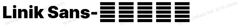 Linik Sans字体转换